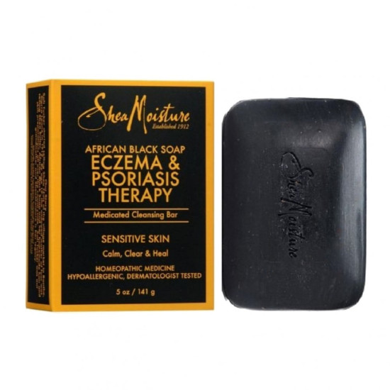 African Black Soap, Eczema Therapy Bar Soap with Shea Butter, 5 oz (142 g)