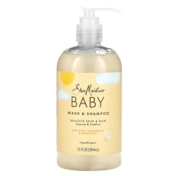 Baby Wash & Shampoo, Raw Shea, Chamomile & Argan Oil, 13 fl oz (384 ml)